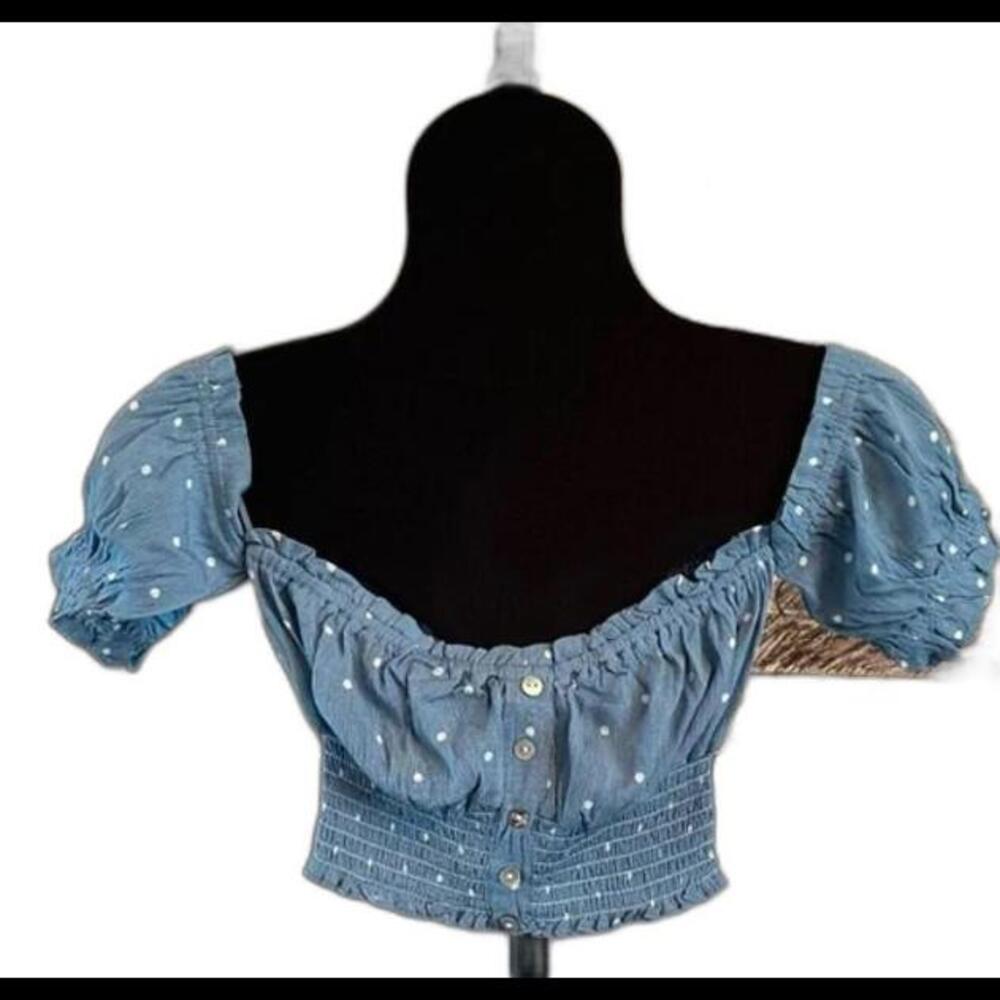 (21) NWT Olivaceous Off The Shoulder Crop Top, Sz S